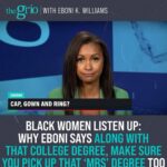 Eboni K. Williams Instagram - Are you familiar with the “MRS Degree”? A viral Tik Tok sparked a lot of conversation about how white women go to college to secure that “ring by spring,” but that isn’t something that is usually on a Black woman’s agenda when attending college. Eboni K. Williams (@ebonikwilliams) gives her thoughts on the “MRS Degree” as it pertains to Black women and breaks down why she thinks it’s not a bad idea. Tune into theGrio with Eboni K. Williams at 6 pm ET tonight on theGrio cable channel.