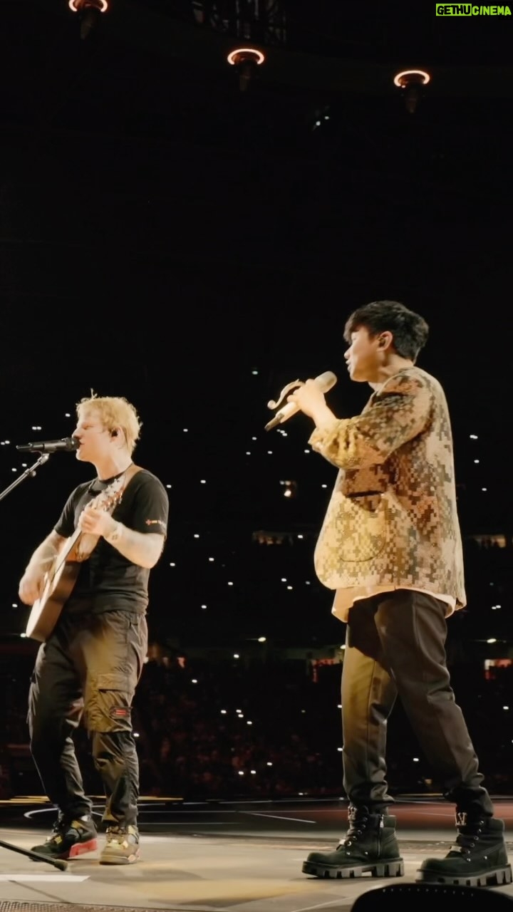 Ed Sheeran - 548K Likes - I had the honour of having the amazing @jjlin on stage last night in Singapore. Me and the band had learnt one of his biggest hits, Twilight, for the show, but because it was entirely in Mandarin, I felt like I didn’t want to mess it up, or be disrespectful by by getting it wrong so the original plan was for us to play and JJ to sing. 10 mins before I went on JJ said he would sit and teach me some of the Mandarin and it was so fun to do live. My first time speaking and singing in Mandarin and deffo not the last. Thanks for all the love Singapore, honestly my fav show of the year so far, and thanks JJ, you rock x
