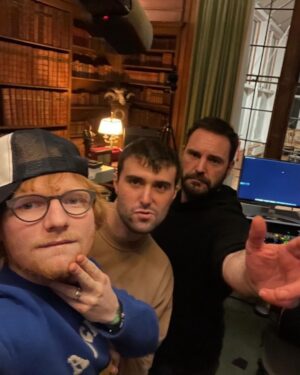 Ed Sheeran Instagram - Throwback dumps today. Here are the explanations for all 

1. Elton with my cats, occasionally he handles pussy

2. Me as a storm trooper in Rise of Skywalker, we shot for 12 hours then got told the scene wasn’t being used, so I’m actually in it as an alien, see if you can spot me

3. @damienhirst colouring in my cast when I broke both my arms, coz why not

4. @fredagainagainagainagainagain playing me and my mates what he was working on for no.6 collabs project

5. Me on my 29th birthday

6. My first splash painting, didn’t know what I was doing but enjoyed it

7. Original design of the mathematics tour before we put the stage into production 

8. Me FaceTiming Fred to either talk about a mix or show him my sexy body, who knows

9. Me, Johnny and Fred shortly after finishing Bad Habits 

10. Me getting dolled up by Lib for the bad habits video

Might do a plus throwback next week, or multiply, lemme know which one you’d want my loves. Have a nice Monday bye