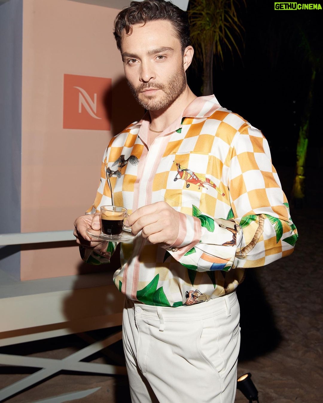 Ed Westwick Instagram - Buzzing all through the night with @nespresso #nespressoincannes #summerwithnespresso #ad