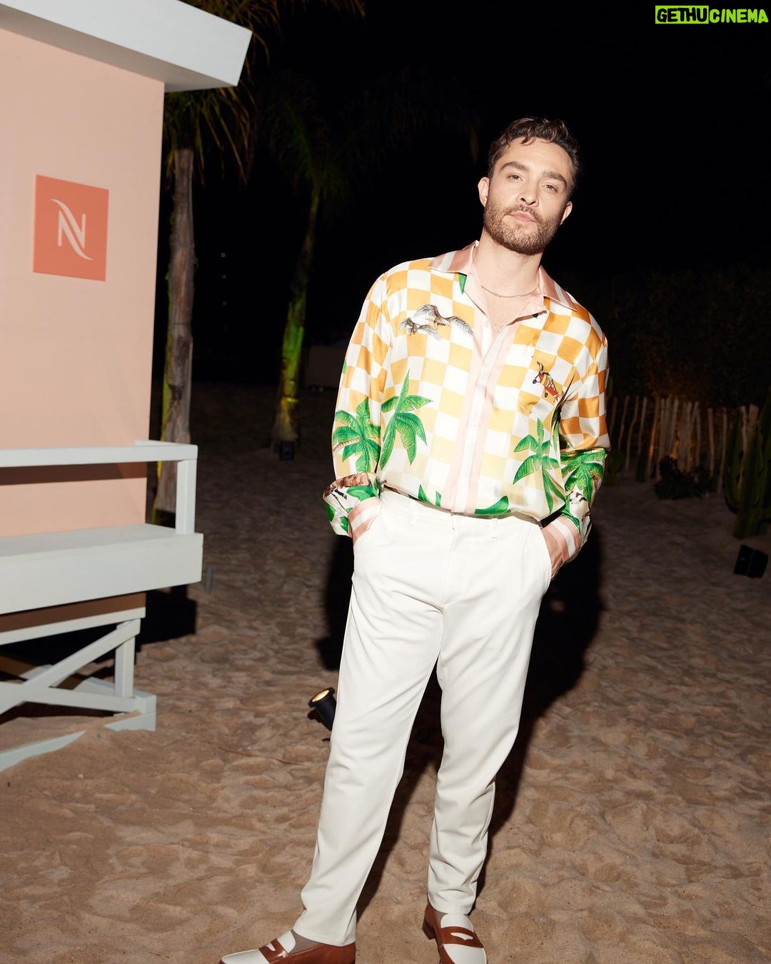 Ed Westwick Instagram - Buzzing all through the night with @nespresso #nespressoincannes #summerwithnespresso #ad