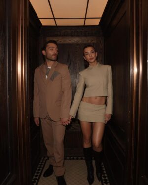 Ed Westwick Instagram - Love in an elevator (head-butt line up slide 2)