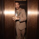 Ed Westwick Instagram - Love in an elevator (head-butt line up slide 2) London, England, UK