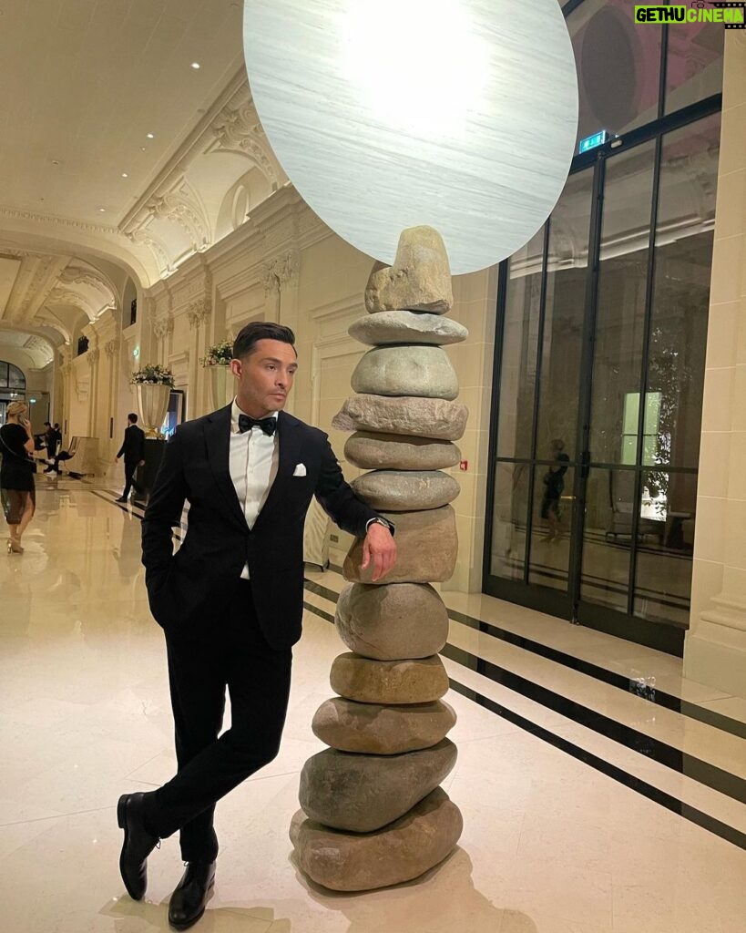 Ed Westwick Instagram - Rock Star 😝 lovely evening with @chopard friends The Peninsula Paris