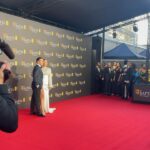 Ed Westwick Instagram - @bafta weekend photo roundup. @moalturki @iamamyjackson there’s no better company ! Congratulations to all the nominees and winners! It’s been such an amazing year for films! I still have so many to see though! Xx Royal Festival Hall