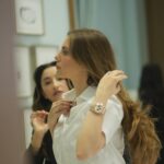 Eda Ece Instagram – Breakfast at Tiffany’s! 🩵💎 Canım arkadaşlarımın, davetlilerimizin gelmesine hazırlanırken @tiffanyandco #tiffanyandco ✨✨✨✨ #davet #işbirliği