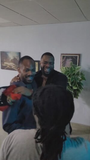 Efa Iwara Instagram - You guys hardly get to see this part of our jobs. But, yes, these things happen. @etimeffiong was mortified! Can’t wait for you guys to see this project! ##starlightthemovie #TripleThreatEFA