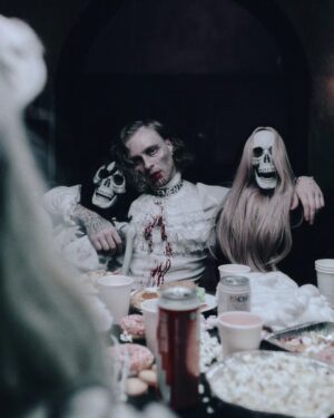 Egor Bulatkin Instagram - the lonely vampire 

Fake blood*
