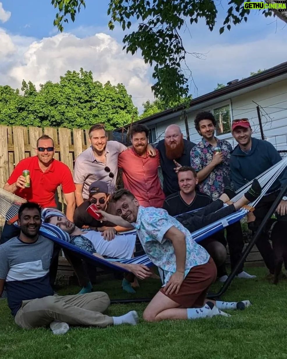 Ehren Kassam Instagram - Congrats to an amazing(ly tall) human being named Jake who is going to be getting married soon!!! Bachelor's doing bachelor things like wine tastings and DnD ! Niagara Falls, Ontario