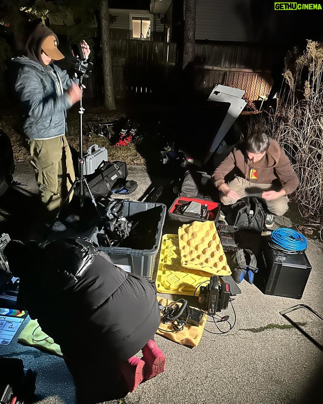 Ehren Kassam Instagram - Great time this weekend working on @oflateshortfilm . Every member of this tiny crew worked more than 3 positions and hustled in the cold and rain to bring something very wonderful to life 🥳 and they even put up with me making horrible jokes at the expense of the very delicate and sensitive subject matter !!