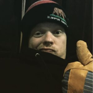 Elden Henson Instagram - Sitting at home freezing my ass off cuz my landlords won't fix the heat.  So dope!!