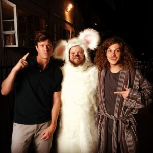 Elden Henson Instagram - One of my dreams came true the other day. I got to hang out with these guys!! I love it when I meet people that I'm a fan of and they're even cooler then I hoped!!! #Blake #Ders #workaholics #nipples #bestcharacternameever