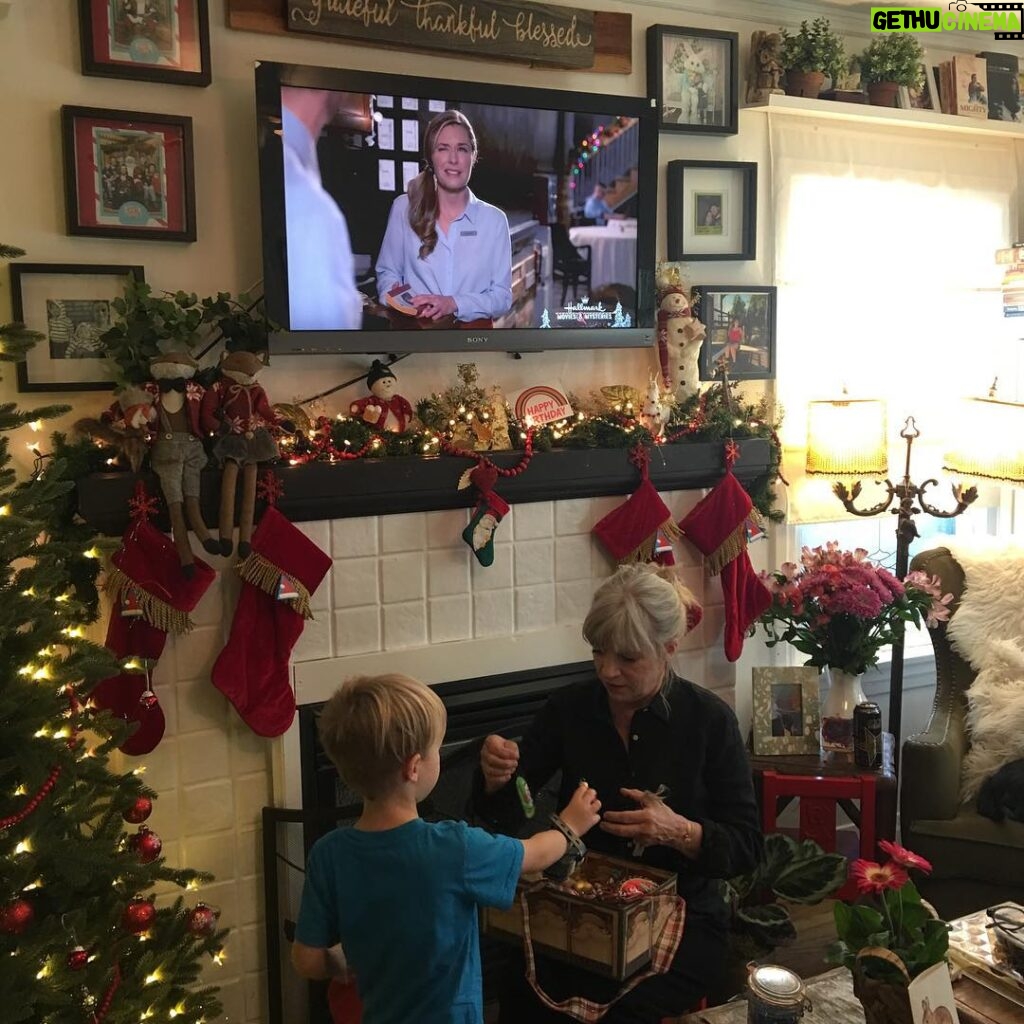 Elden Henson Instagram - The only thing my mom loves more than the Hallmark channel is Xmas movies on the Hallmark Channel. You add her favorite son(me) and her favorite grandson(my boy) she is in total heaven!! As a bonus my homegirl, the great and talented @magslawslawson is watching over us in the background!! And yeah my mom has her tree decorated before Thanksgiving. Told you she loves Xmas! Los Angeles, California