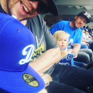 Elden Henson Instagram - Best Father’s Day ever!! At the Dodgers game with one of my oldest friends @roachsk8 and our boys.  Couldn’t be happier right now!!