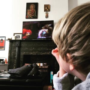 Elden Henson Instagram - Watching Fraggle Rock with my best friend.  Heaven!