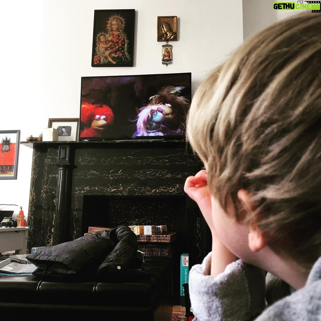 Elden Henson - 1.3K Likes - Watching Fraggle Rock with my best friend. Heaven!