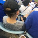 Elden Henson Instagram - This little turd is playing a video game on his phone at a Dodgers playoff game. What an asshole!! Dodger Stadium