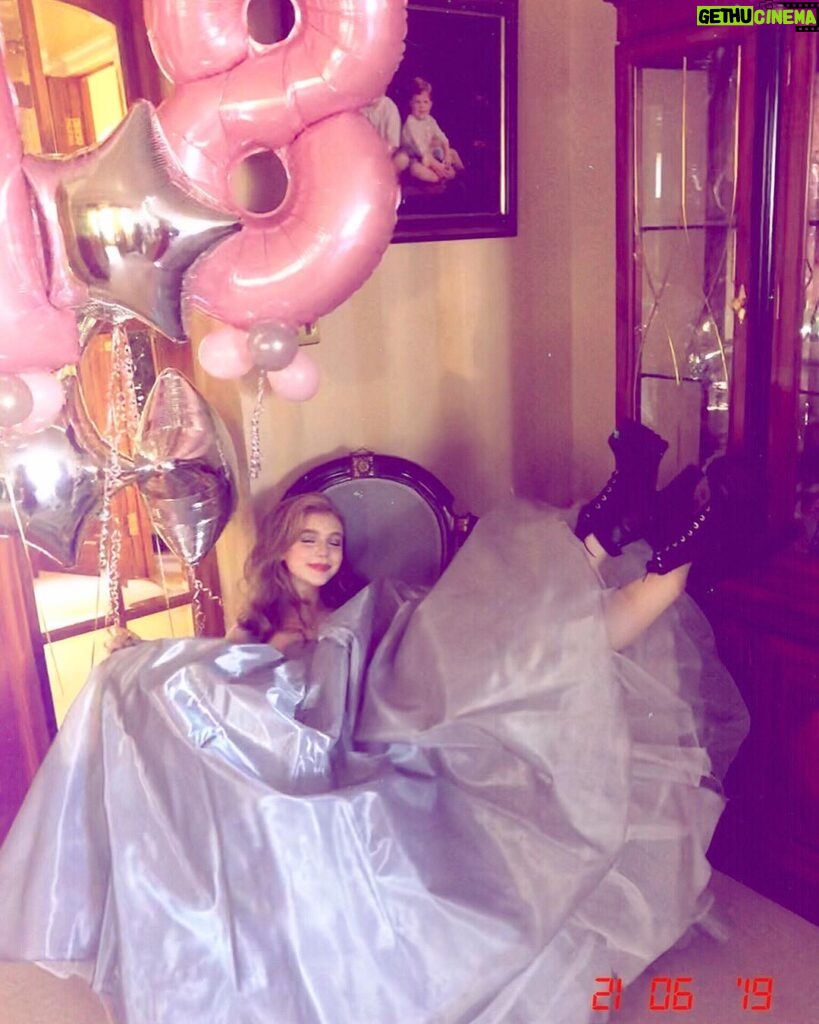 Eleanor Worthington-Cox Instagram - Cindereleanor had a ball on her 18th, but decided to trade the glass slippers for something a little more... badass 🔞🎉