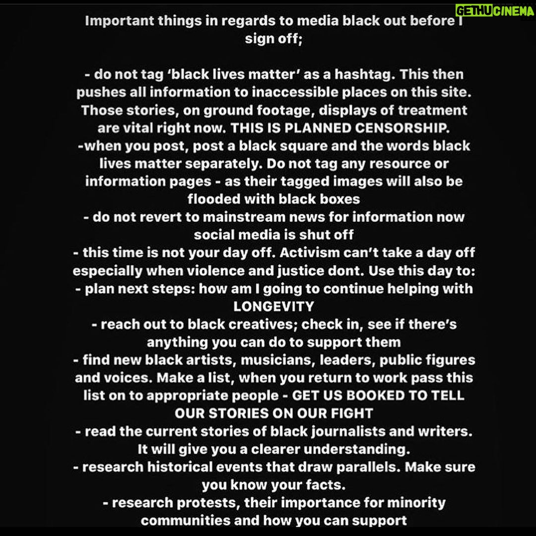 Eleanor Worthington-Cox Instagram - #blackouttuesday #blackouttuesday #blackouttuesday Black. Lives. Matter. Important advice provided by @kai_isaiah_jamal