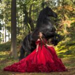 Eliška Štefanicová Instagram - #wildbeauty ❤️ #princess#princessdress#dress#dressoftheday#dresses#dresslover#red#reddress#redlips#horse#horsepower#horselove#horselover#horselife#horses#horseshow#horseofinstagram#horsephotographer#horsesofinstagram#photography#model#beauty#shooting#photo#photography#photooftheday#friesian#girl#girls#longhair