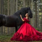 Eliška Štefanicová Instagram - ❤️ #princess#princessdress#dress#dressoftheday#dresses#dresslover#red#reddress#redlips#reddresses#horse#horsepower#horselove#horselover#horselife#horses#horseshow#horseofinstagram#horsephotographer#horsesofinstagram#photography#model#beauty#shooting#photo#photography#photooftheday#wild#girl#girls#longhair