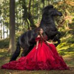 Eliška Štefanicová Instagram - #wildbeauty ❤️ #princess#princessdress#dress#dressoftheday#dresses#dresslover#red#reddress#redlips#horse#horsepower#horselove#horselover#horselife#horses#horseshow#horseofinstagram#horsephotographer#horsesofinstagram#photography#model#beauty#shooting#photo#photography#photooftheday#friesian#girl#girls#longhair
