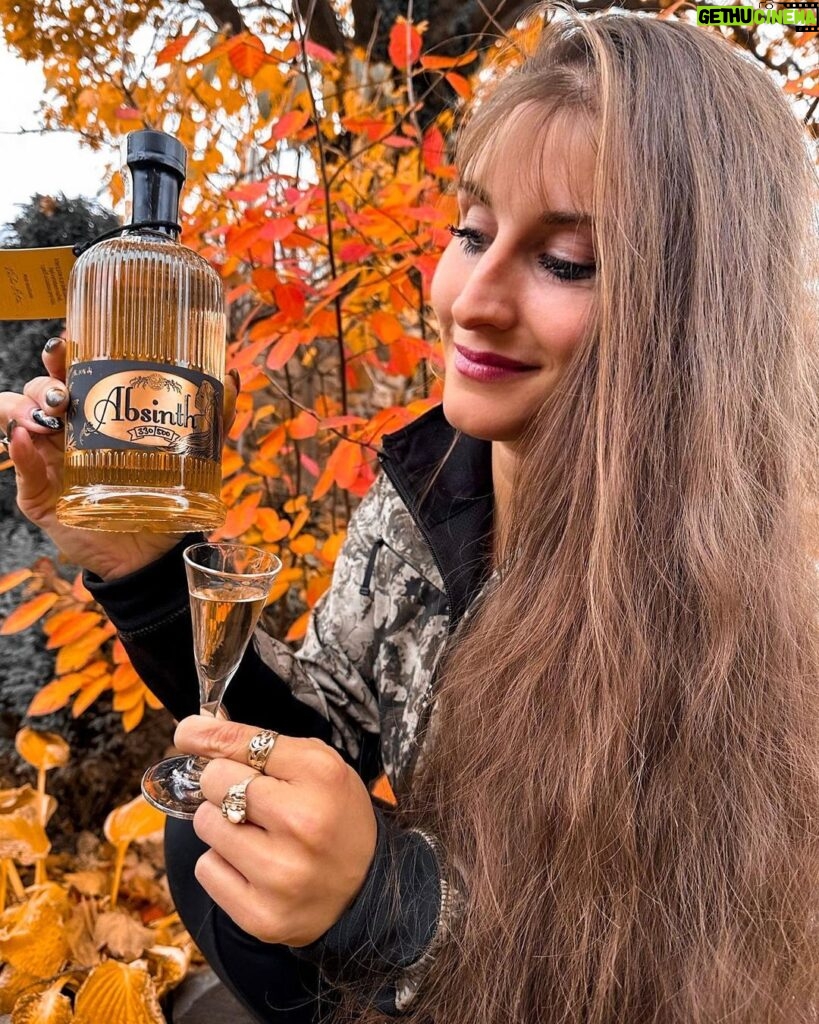 Eliška Štefanicová Instagram - Dnes jsem ochutnala výborný bylinný #absinth od @lihovarapivovarblatna. Nejvíc ze všeho jsem si ale stejně zamilovala jeho nádhernou etiketu. 😍😍 Brzy pro vás vytvoříme soutěž o produkty z @lihovarapivovarblatna, takže se máte na co těšit! ❤️ #autumn#autumnvibes#portrait#smile#hair#fashion#hunt#hunting#huntinggirl#huntingwomen#outdoor#outdoorwomen#outdoorgirl#hunter#hunters#huntress#czechhuntress#czechhunter#czechgirl#huntinglife#lovehunting#outdoorlife#wildlife#gamemanagement#myslivost#polovanie#huntingphoto#beauty