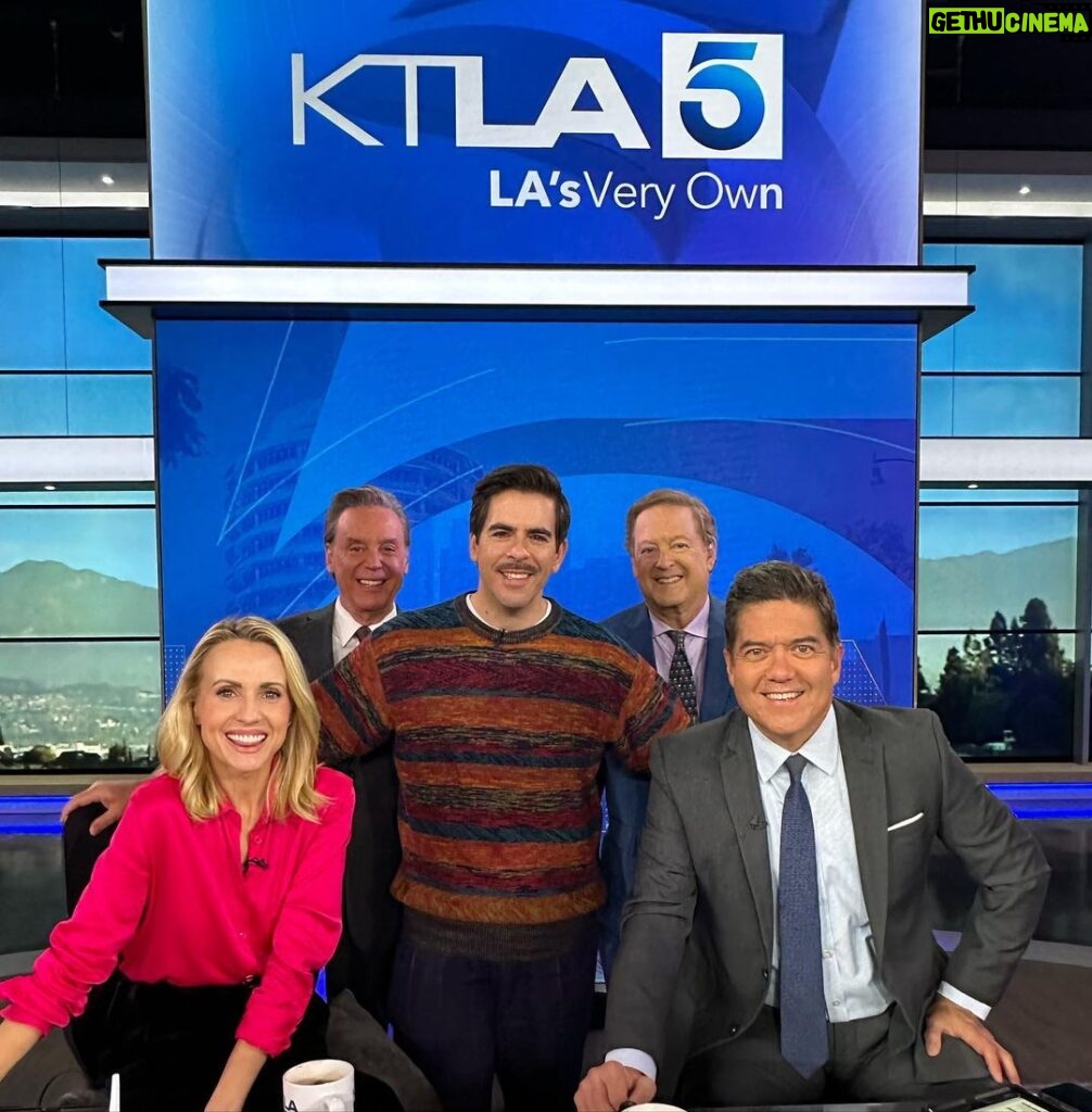 Eli Roth Instagram - Always feel right at home with the @ktla5news team talking @thanksgivingmovie! Get your tickets now to see it this weekend only in theaters!! Delicious vintage @missoni sweater & @versace pants from @aloewolf.vintage Los Angeles, California