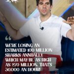 Eli Roth Instagram - Did you know that humans kill an estimated 30,000 sharks an hour? What's so ludicrous about this is that sharks keep our ocean healthy and balanced, and there's no benefit to their slaughter. In an EMA exclusive interview, we spoke with EMA Board Member @realeliroth about shark hunting tournaments, why sharks keep our oceans healthy, and how anyone can use their voice to support sharks. Please read the full interview at the link in our bio!