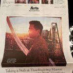 Eli Roth Instagram - Feeling artsy. Thanks @nytimes @advli @thanksgivingmovie out now 🪓🦃❤️ Bone appetìte Los Angeles, California