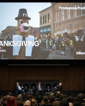 Eli Roth Instagram - Grazie @fondazioneprada @nocturnocinema per una spettacolare serata all'insegna del cinema e della moda. Thank you for an unforgettable night of art, fashion and cinema at the Prada Foundation. We screened @thanksgivingmovie on a double bill with #Pieces to a packed house with a fantastic talk in between the films. A perfect grand finale to the press tour. Thank you to  Manlio Gomarasca, Paolo Moretti, Jean-François Rauger and everyone at the Prada Foundation for making my Director/Suoermodel dreams come true. 📸 @patchtoomeyneri