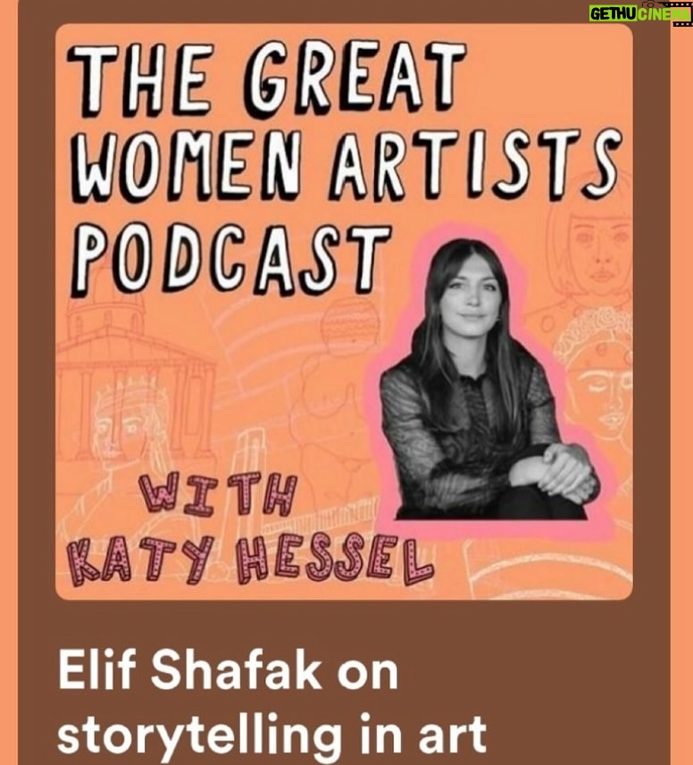 Elif Şafak Instagram - This was a profoundly inspiring conversation on women and art and creativity with the wonderful Katy Hessel, please join us and listen to our podcast talk on Spotify. Thank you so much Katy! @katy.hessel #womenartists #womeninthearts #womenwriters #womenwholift #womenwhowrite 📚📚📚 tarih boyunca hakkı yenen ya da bilinmeyen kadın sanatçılar üzerine; kadın ve sanat ve yaratıcılık üzerine bu harikulade ve ilham verici sohbeti sizler de dinlerseniz sevinirim. Çok teşekkür ederim değerli Katy Hessel #kadınyazarlar #sanatçılar #sanattarihi