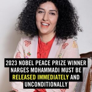 Elif Şafak Instagram - Imprisoned for defending #genderequality and #womensrights for supporting most basic and universal human rights. I find it very important that the brave and remarkable Narges Mohammadi was awarded the Nobel Peace Prize. For so many years and decades she has defended human rights for all, although at tremendous and heartbreaking personal costs. She must be released immediately. ALL human rights activists held in prison in Iran (surely in Turkey as well) must be released. Deepest respect solidarity sisterhood… #nargesmohammadi #womensrightsactivist #womensrightsmovement #middleeasternwomen #sisterhoodispowerful #equalityforall #nobelpeaceprize #womenoftheword #womenoftheworld #womanlifefreedom #jinjiyanazadi 📚📚📚 İranlı kadın hakları savunucusu Nergis Mohamedi’nin Nobel Barış Ödülü’nü alması hem çok önemli hem çok güzel hem de buruk bir haber. senelerdir kadın haklarını, insan haklarını, toplumsal eşitliği savunan ve idam cezasına karşı duran, demokrasi talep eden çok kıymetli bir ses ve bütün bunları yaptığı, yapabildiği için çok büyük bedeller ödedi, halen hapiste. O ve tüm hak savunucuları bir an önce özgür bırakılmalı. Sadece İran’da değil Türkiye’de de hapislere atılan tüm insan hakları savunucuları. #insanhakları #kadınhakları #kadınyaşamözgürlük
