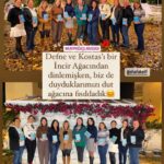 Elif Şafak Instagram – I like this post so much. Bookclub reads and discusses #theislandofmissingtrees and then meets outdoors to talk to trees… or to listen to them. Thank you from the heart. #bookclubs #bookclubsarethebestclubs #bookishpost #fictionbooks #elifshafak #writersandreaders #bookclubreads #fictionreads #womensprizeforfiction #readingismypassion #readingislife 📚📚📚 çok sevdim bu paylaşımı, kitap kulübü olarak romanımı birlikte okumanız, paylaşmanız zaten çok değerli ama bir de okuduktan sonra ağaçların altında buluşmanız, ağaçlarla konuşmanız ayrıca mutlu etti beni, çok teşekkür ederim @kafeinliayrac_ #kayıpağaçlaradası #kitapkulübü #kitapseverlerkulubu #okumakiyileştirir #birkitapbirfotoğraf