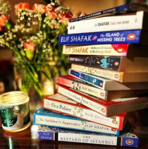 Elif Şafak Instagram - This post is for a reader in Dubai who has read 12 of my books in this order, thank you from the heart @iambylorena #allthebooks #bookishphotography #bookstagramreadsthewomensprize #bookswilltakeyoueverywhere #literaryfiction #theislandofmissingtrees #thebastardofistanbul #thefortyrulesoflove #readallthebooks #elifshafak #womenwritingfiction #womenwriters #bookloversclub 📚📚📚 bu paylaşım Dubai’den yazan bir okurum için, 12 kitabımı peşpeşe sırayla okumuş, teşekkür ederim yürekten #okumakiyileştirir #okumakhayattır #okudukçabüyürinsan #kitapseverler #kitaplığım #neokusam #kitapseverlerkulubu