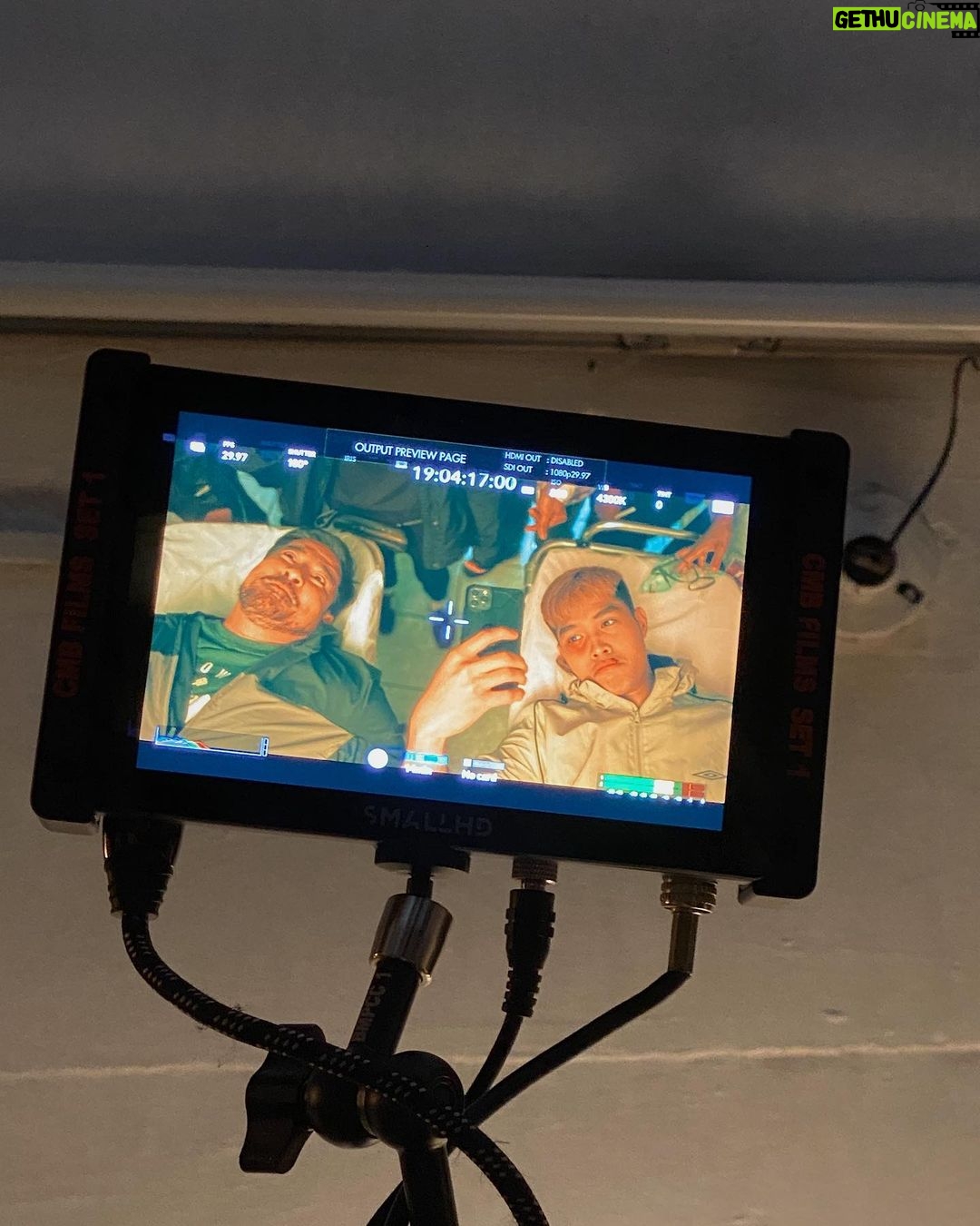 Elijah Canlas Instagram - some #SuntokSaBuwan bts before our pilot episode airs tomorrow! 7:15 sa TV5 po yan bukas na!