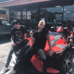 Elijah Daniel Instagram - fagman and robin. bradlee and i rented a fucking batmobile for no reason idk anymore