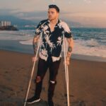 Elijah Daniel Instagram - im on crutches and still prettier than u ✨ Pto. Vallarta, Jalisco, Mex.
