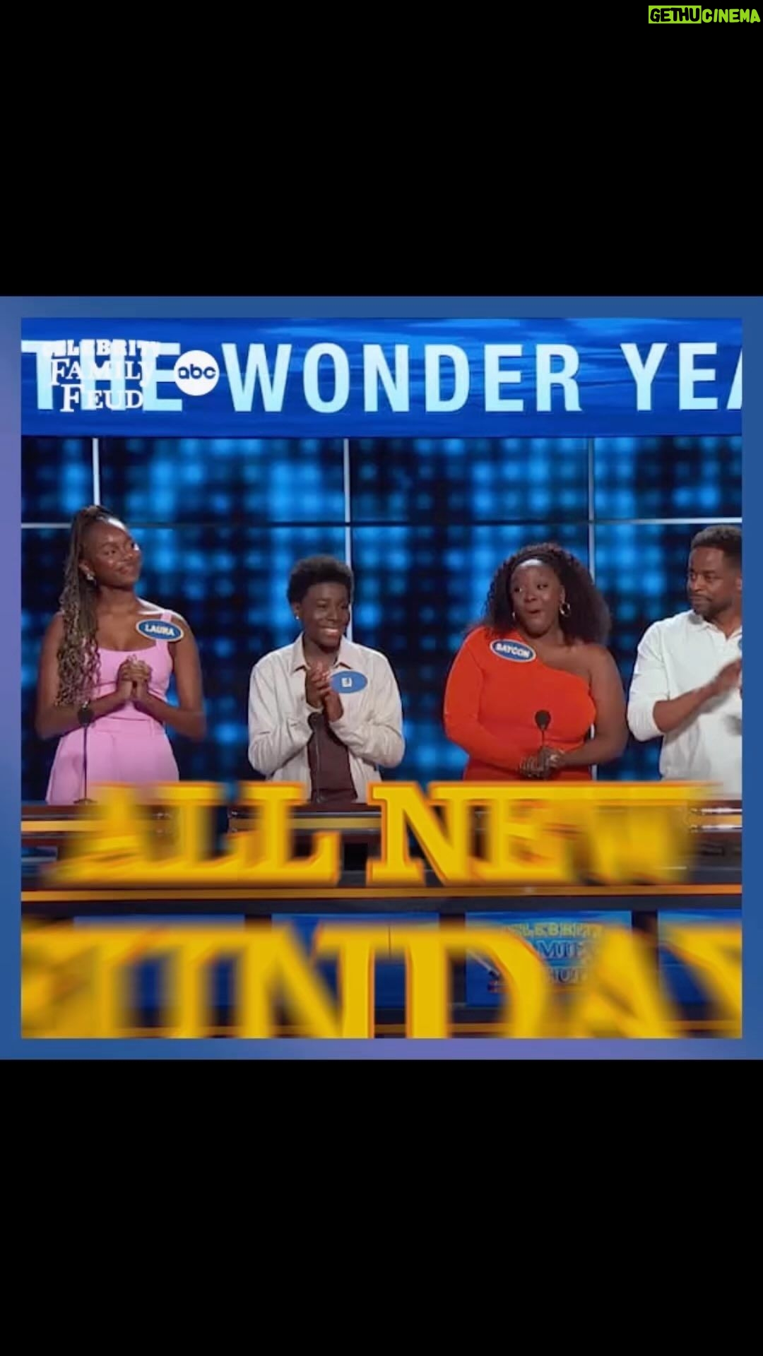 Elisha Williams Instagram - This Sunday it’s going to be a good one! #WonderYears #FamilyFeud #celebrityfamilyfeud #SteveHarvey #WilliamsLegacy