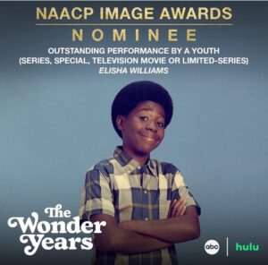 Elisha Williams Instagram - Thank you @naacpimageawards for this amazing honor. Huge congrats to @dulehill you are such a inspiration to me and my  siblings. I’m also super excited for our amazing cast and crew. Season two will be back this summer! #WonderYears #abc #hulu