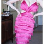 Elizabeth Gillies Instagram – My pink fringe fantasy. Thank you for having me, @patbo! 💕