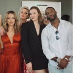 Elizabeth Gillies Instagram - Last week in one chaotic/ “doesn’t really go together”/ “why are all these pictures tiny” nutshell. And before you even start, I’m wearing Stacey’s pregnant belly from the show. What’s done is done- it’s mine now. ✨