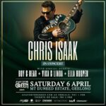 Ella Hooper Instagram - Welllll! This year is so far exploding my expectations. Incredibly excited and honoured to be joining this mega bill, supporting the stone-cold coolest of the cool, Mr. @chrisisaak !!! ❄️🧊⛄️ WHAT THE WHAT! Have loved him forever, who hasn’t?? A true real one and icon with charm to spare, I love the way he’s a real musician, I mean that voice, those songs, but also an entertainer, a comedian, a character, an old school triple threat like they just don’t make any more! CLASS. ACT. It’s a stacked bill, with @vikaandlinda and @boyandbear to boot! Bring it on @adayonthegreenofficial and we’ll see YOU in Geelong at @mtduneedestate 💪🏼🥂🍷🍾#dayonthegreen #chrisisaak #dreamyear #dreamgig #yesplease #happyhoops