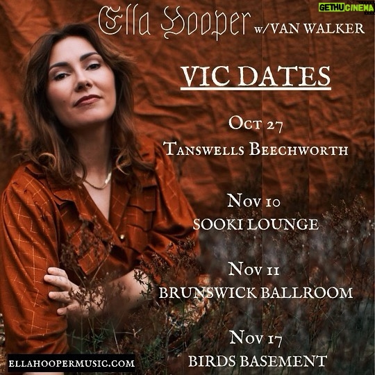 Ella Hooper Instagram - OH MY GODDESS! Victorian tour dates!! @ramblinvanwalker Tickets and info from ellahoopermusic.com @tanswellshotel @sookilounge @brunswickballroomaus @birdsbasement 📷 : @laura.may.grogan Melbourne, Victoria, Australia