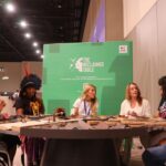 Ellie Goulding Instagram - “If you want to learn about the Amazon - listen to people from the Amazon.” Waleska told me this yesterday when I met her, Raquel, Ubiratan, Leticia and Angelica - 5 young Indigenous activists and local community activists from Brazil at #COP28 with @WWF_UK and @wwfbrasil We talked around the symbolic ‘Reclaimed Table’ created by @ifrc using debris from climate disasters around the world. I would like to thank you all for spending so much time with me.! For sharing your experiences, your stories, and your work with me and @seagull. These beautiful humans are living with the devastating effects of climate change right now as the Amazon experiences one of the worst droughts it has ever seen. Every day they’re fighting to protect the Amazon from illegal deforestation and mining. They’re protecting this vital rainforest for us all. Without it, we lose any chance of a stable climate and world. This was their first COP and it’s amazing to see more Indigenous representatives here than ever before. It’s vital that their voices are heard by the leaders and negotiators here in Dubai. We must ensure a just and equitable climate transition for everyone. We need more action and less broken promises. @aliancadasamazonias @juventudeindigenaro @cnsextrativista @redejandyras @copdasbaixadas @IFRC @unep