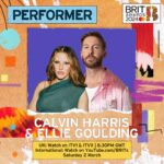 Ellie Goulding Instagram - 😃 @calvinharris @brits 💚