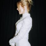 Ellie Goulding Instagram - I had to dedicate a whole post to having an up do . Not that keen on my face so often want my hair to cover it but thank you to my amazing friend @davidvoncannon for this little moment 💫 Also…. The dress! @carolinaherrera ! The make up! @misha212 🤍🤍🤍 @mariatash