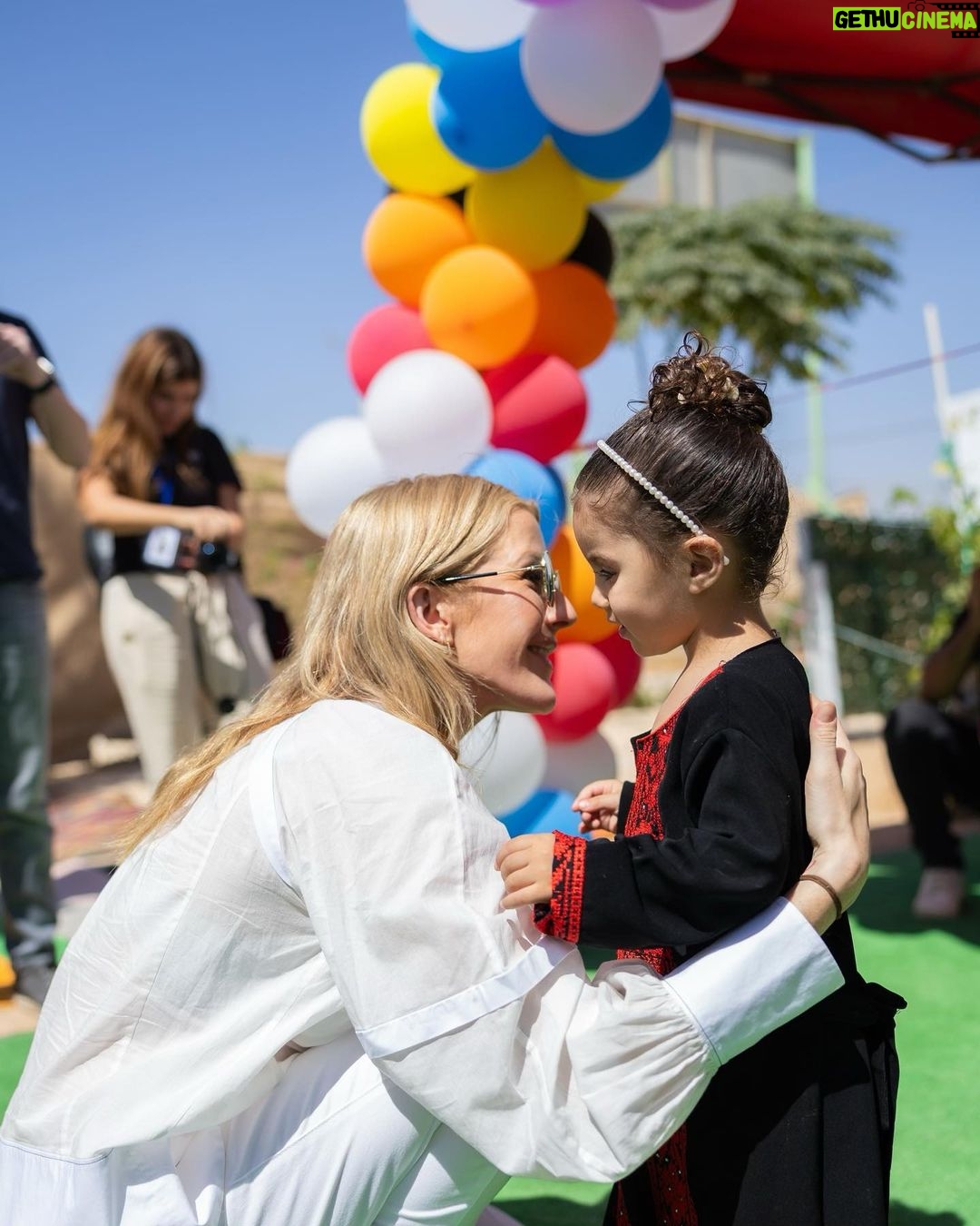 Ellie Goulding Instagram - Yesterday I had the honour of opening the Zaatari Music & Arts Center at Zaatari Refugee Camp, Jordan . This is the largest refugee camp in the Middle East with 60% of the 85,000 residents under 25. It was an extraordinary privilege to meet young Syrian people and to get the opportunity see them not only as refugees but as musicians and artists and performers. I will remember and treasure their performances for a long time to come. To be a refugee is often to experience trauma, a removal of identity and the erasure of culture. It’s an existence that leaves little room for dreams. The Zaatari Music & Arts Center reinstates both dreams and hope. Thanks to this remarkable initiative, in this corner of the camp young people will now have access to classes in Guitar, Drums, Oud, Voice & Dance, a performance space and a recording studio. Music and the arts can help to heal trauma and to reconnect refugees with their culture and identity. I was also moved by the dedication of people and organisations working to help refugees at Zaatari. But despite the best efforts of the Jordanian services and many international agencies, international budgets for Syrian refugees are being cut. We must not forget that 110M people are currently forcibly displaced from their homes, which is the most since World War 2. My visit to Zaatari confirms my belief that only by coming together as a global community to support refugees properly can we give theses young people the beautiful future they deserve. Love Ellie x @dreamdayorg @playingforchangefoundation @questscope @toddkrim @fairmontamman