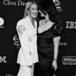 Ellie Goulding Instagram - Clive Davies Pre-Grammys celebration with the best date in the world @honeymoon 🫠 To be in a room with some of the greatest living artists makes me feel overwhelming gratitude and pride. Thanks for having me 🤍🤍 Make up my girl @janicedaoud Hair @rikkigash ❤️‍🔥 Styling @kyledevolle 🤍