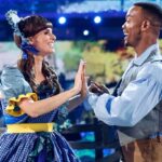 Ellie Taylor Instagram – Dressing as a shepherdess for no particular reason and dancing to Lulu? Peak camp Strictly achieved ✅ 💕✅
ADORED being taken for a spin by my kindly farmhand @johannesradebe 🐑🐄 #NormaliseMenInBreeches
